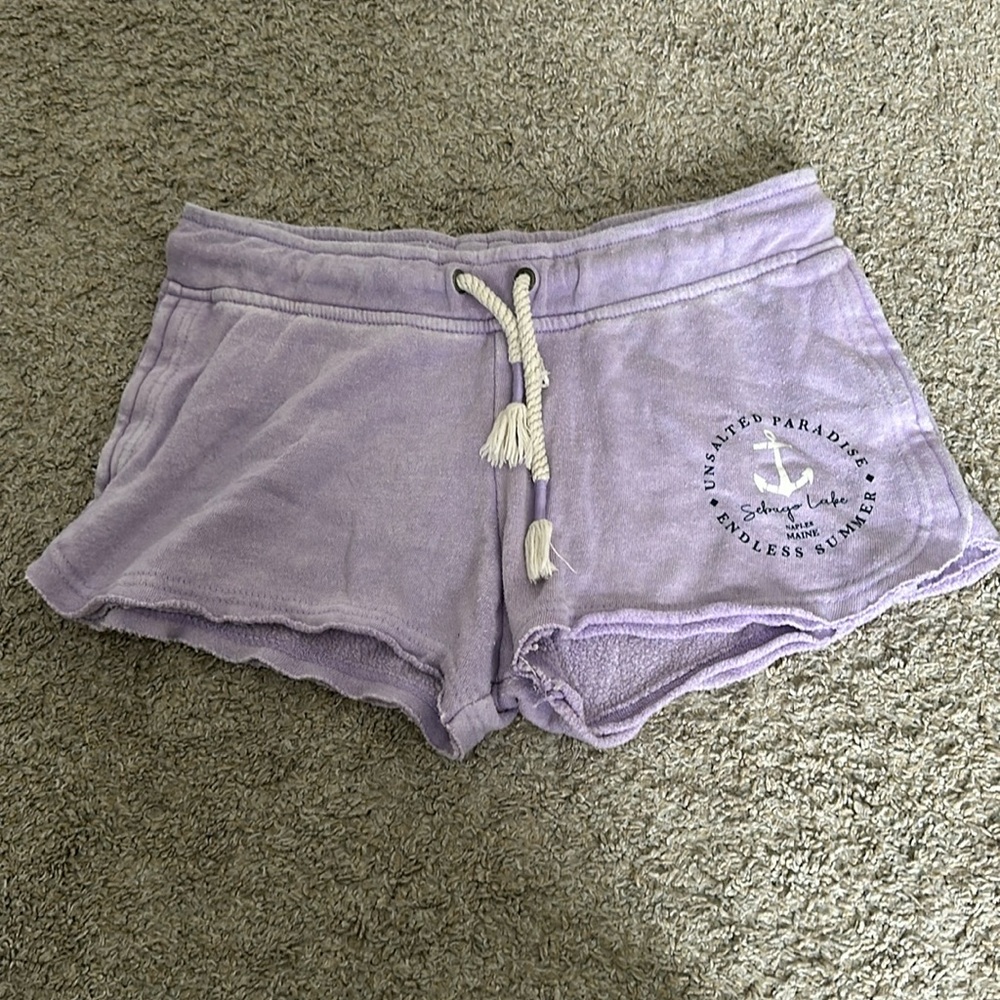 Purple comfy shorts